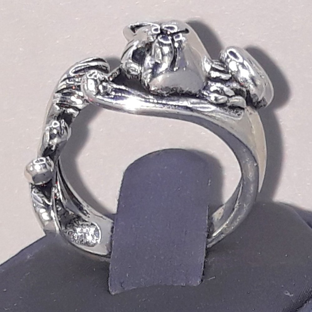 S925 Adjustable Cat Ring